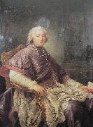 Francois-Hubert Drouais Portrait of Cardinal de la Rochefoucauld oil painting reproduction